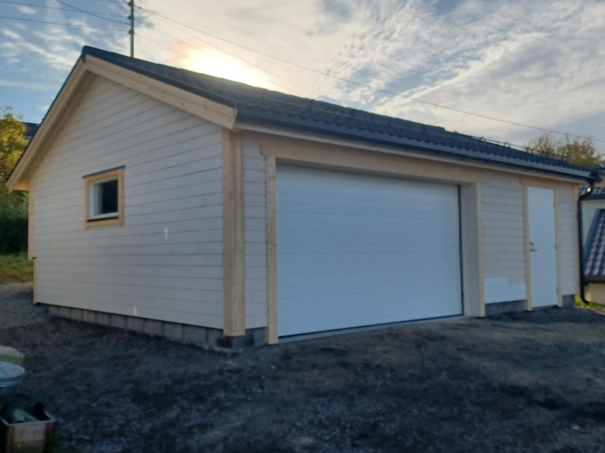 Bygging av ny garasje på Gjøvik